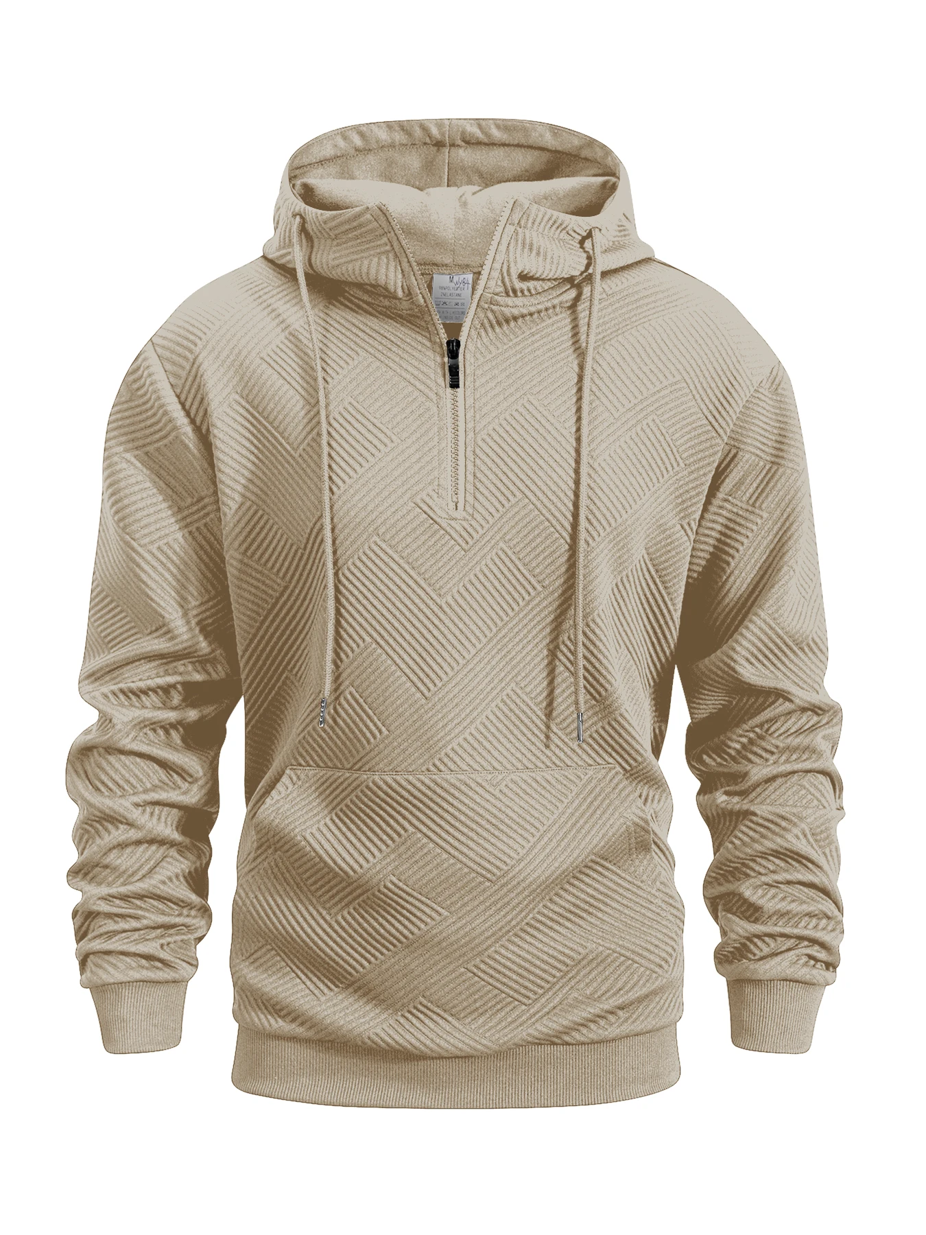 Sudaderas con capucha para hombre, jersey de primavera y otoño, jersey con media cremallera, Sudadera con capucha para hombre, Top holgado de moda para exteriores