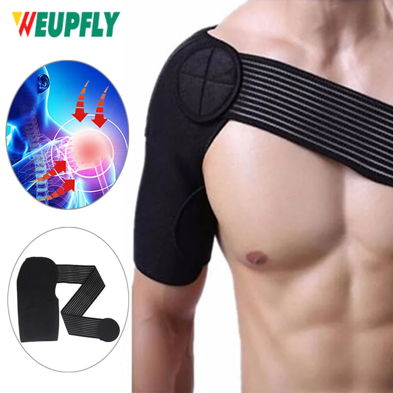 Shoulder Brace for Torn Rotator Cuff, AC Joint Pain Relief, Bursitis - Orthosis Support and Compression Sleeve - Stability Strap