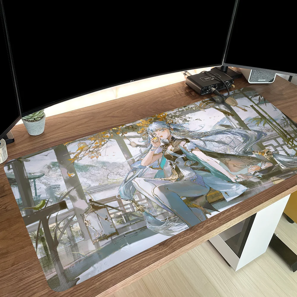 Wuthering Wave Jinhsi Gaming Mouse Sub, Deskvirus Keyboard Polymer, Desk Protector, Desk Pads, Accessoires PC