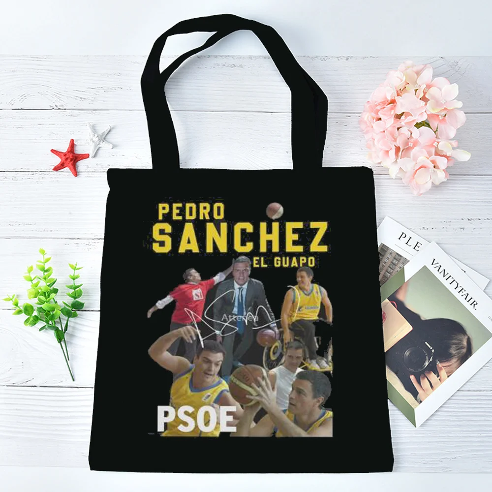 Pedro Sanchez tote bag totebag y2k personnalisable bolsas de tela shopping femme