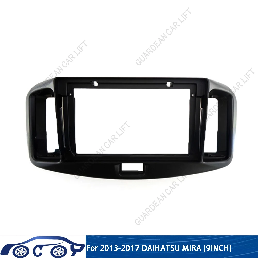 

9 " 2 Din Car Radio Frame For Toyota 2013-2017 DAIHATSU MIRA Audio Player Stereo DVD GPS Panel Dash Mount Kit Fascia Cover Trim