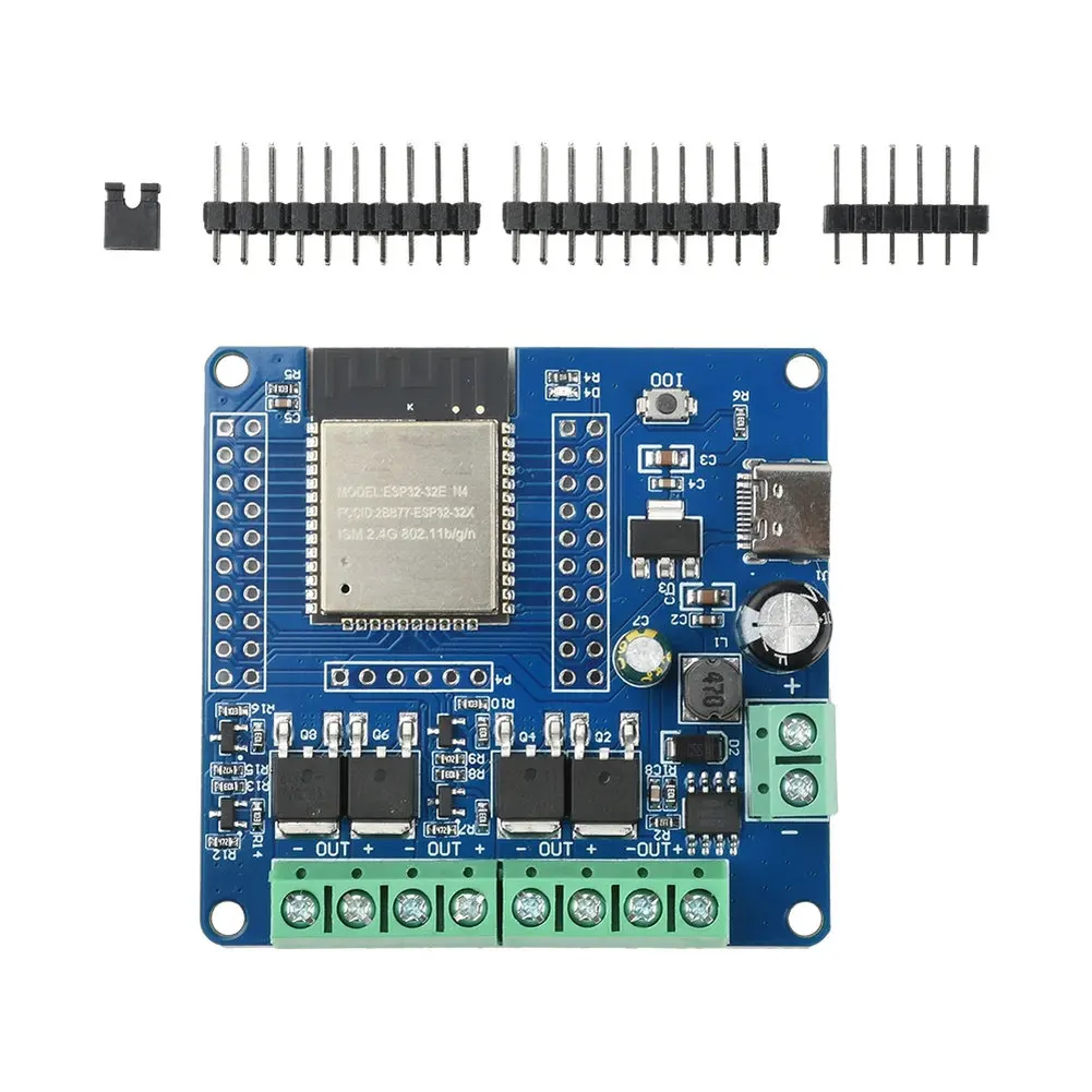 ESP32-32E Based Development Board with MOSFET Switch Modules for Home Automation and Industrial Control Projects