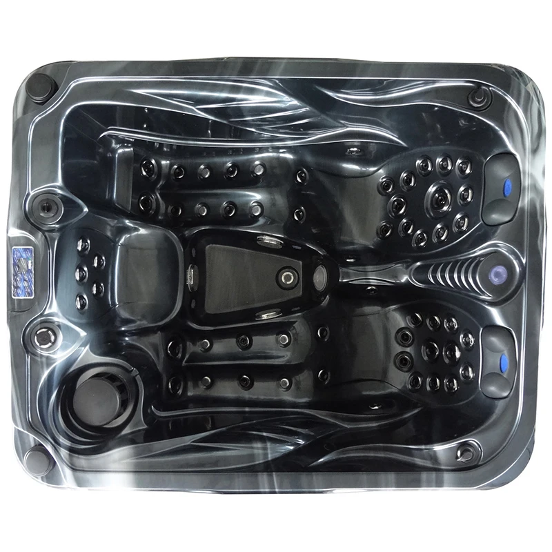 

3 Person Hot Tub, Aristech Acrylic Spa Tub, 2000x1600x920mm Outdoor Whirlpool Spa, Freestanding Massage Tub, Villa Spa Bathtub