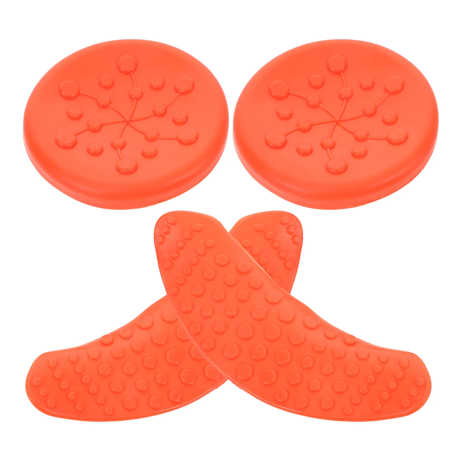 

4 Pcs Washbasin Pad Bath Head Rest for Tub Cushion Back Massager Shampoo Bowl Orange Hair Washing Pillows Child