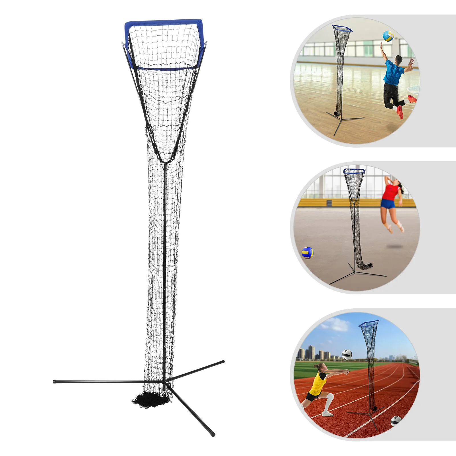 

Волейбольная тренировочная сетка с железным каркасом для отработки ударов, для улицы и двора, с регулируемой высотой и углом наклона