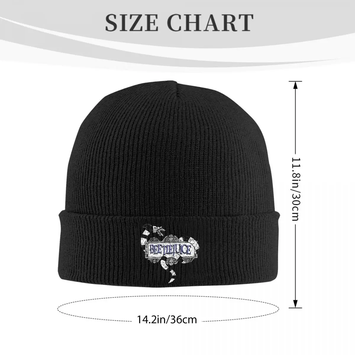 B-Beetlejuices Hats Autumn Winter Beanies Fashion Halloween Horror Caps Female Male Bonnet