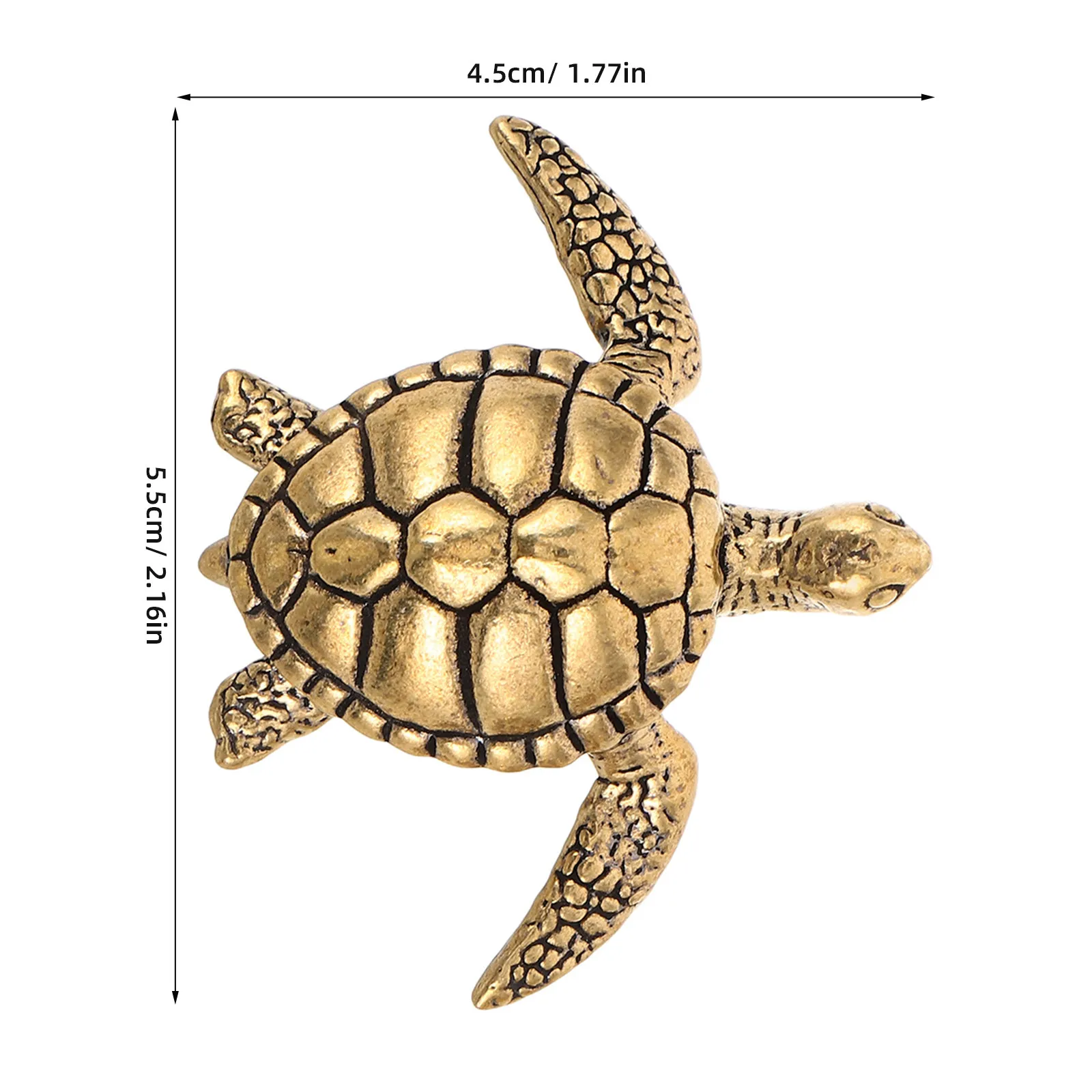 3Pcs Mini Brass Sea Turtle Statues Outdoor Garden Decoration Bird Bath Ornament Turtle Fairy Decor Brass Shelf Decor
