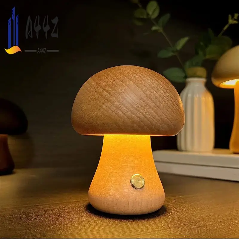 a44z-1-個キノコランプ充電式ポータブルナイトライトかわいい小さなナイトスタンドデスクランプ寝室、家の装飾に最適