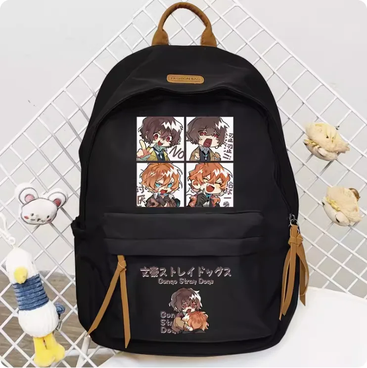 Bungo Zwerfhonden Dazai Osamu Nakahara Chuuya Schooltas Rugzak Hoge Capaciteit Schoudertas Cosplay Student Tiener Cadeau B079