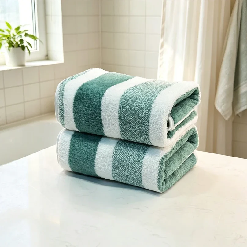 1-pack towels with strong water absorption, quick drying, no shedding, and durability - very suitable for home, beach, and face