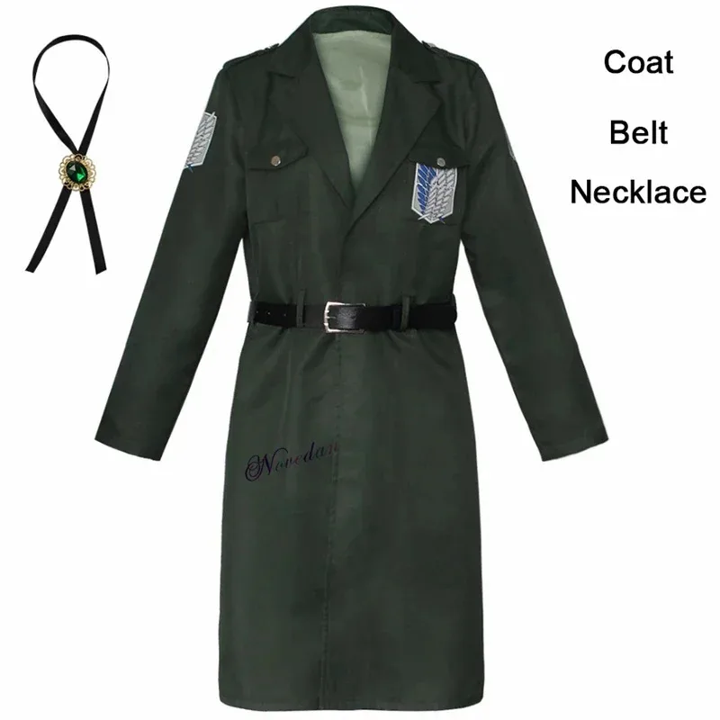 

Eren Levi Cosplay Costume Women Men Shingeki No Kyojin Scouting Legion Soldier Jacket Coat Windbreaker Uniform GX5731v;6,a'3.k;8