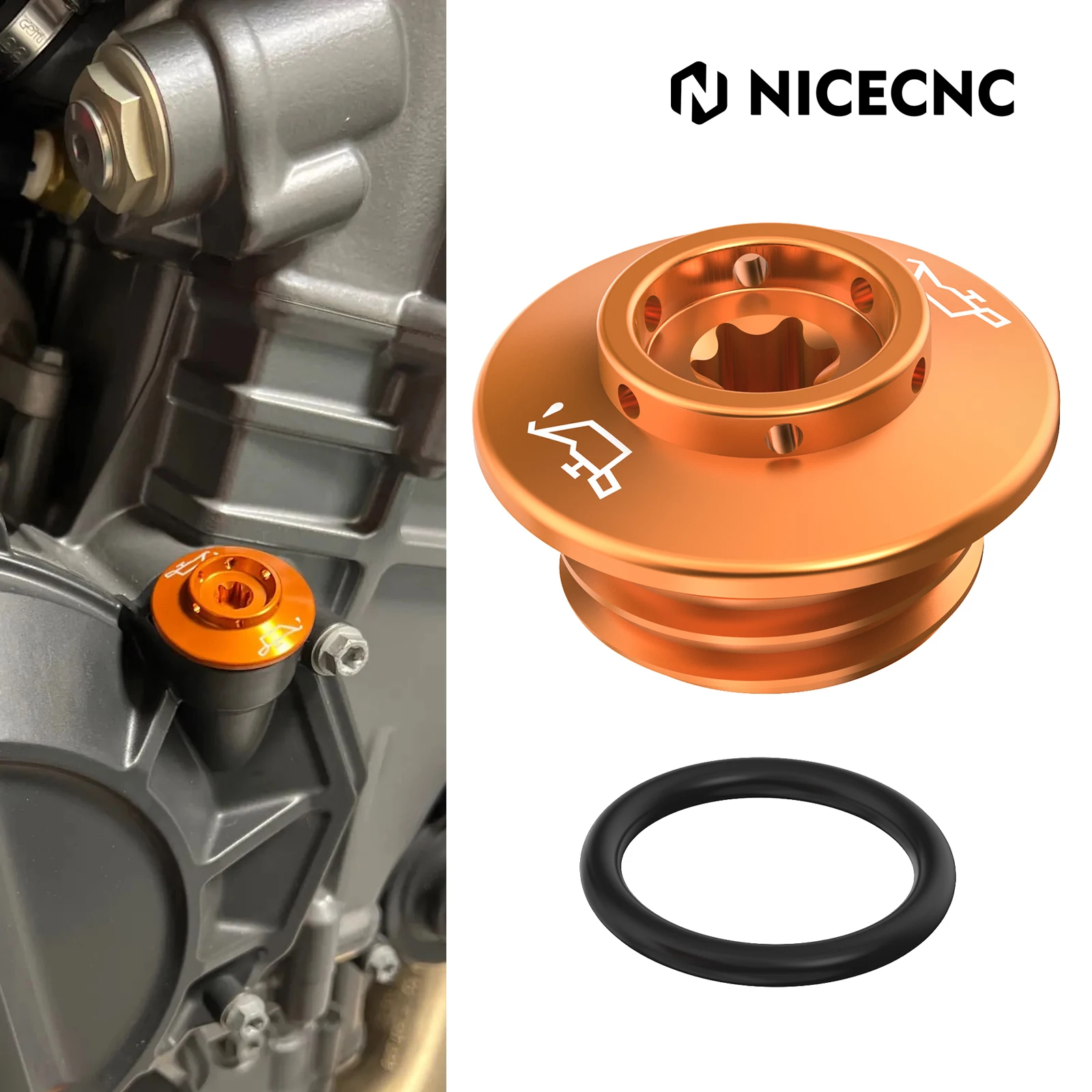 

For KTM 690 Duke Oil Filler Plug Motorcycle Oil Filler Cap for KTM 890 Duke R 790 Duke 1290 Super Duke GT/R 990 Super Duke/R