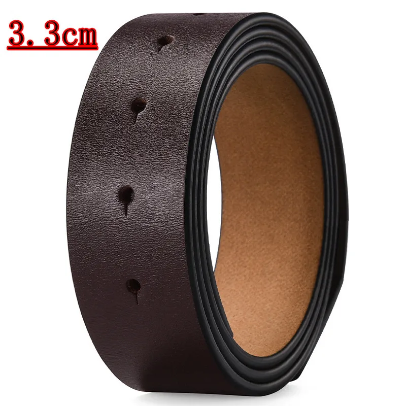 عالية الجودة حزام جلد الرجال التلقائي مشبك حزام دون مشبك حزام جلد الموضة للرجال لا مشبك 3.3 سنتيمتر 3.5 سنتيمتر 3.8 سنتيمتر #5