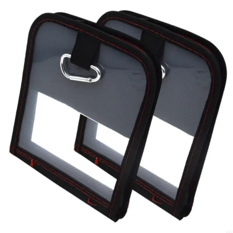 R6FE 2pcs borsa per calamari portatili con cerniere calamari organizzatori gamberetti in legno custodia in legno