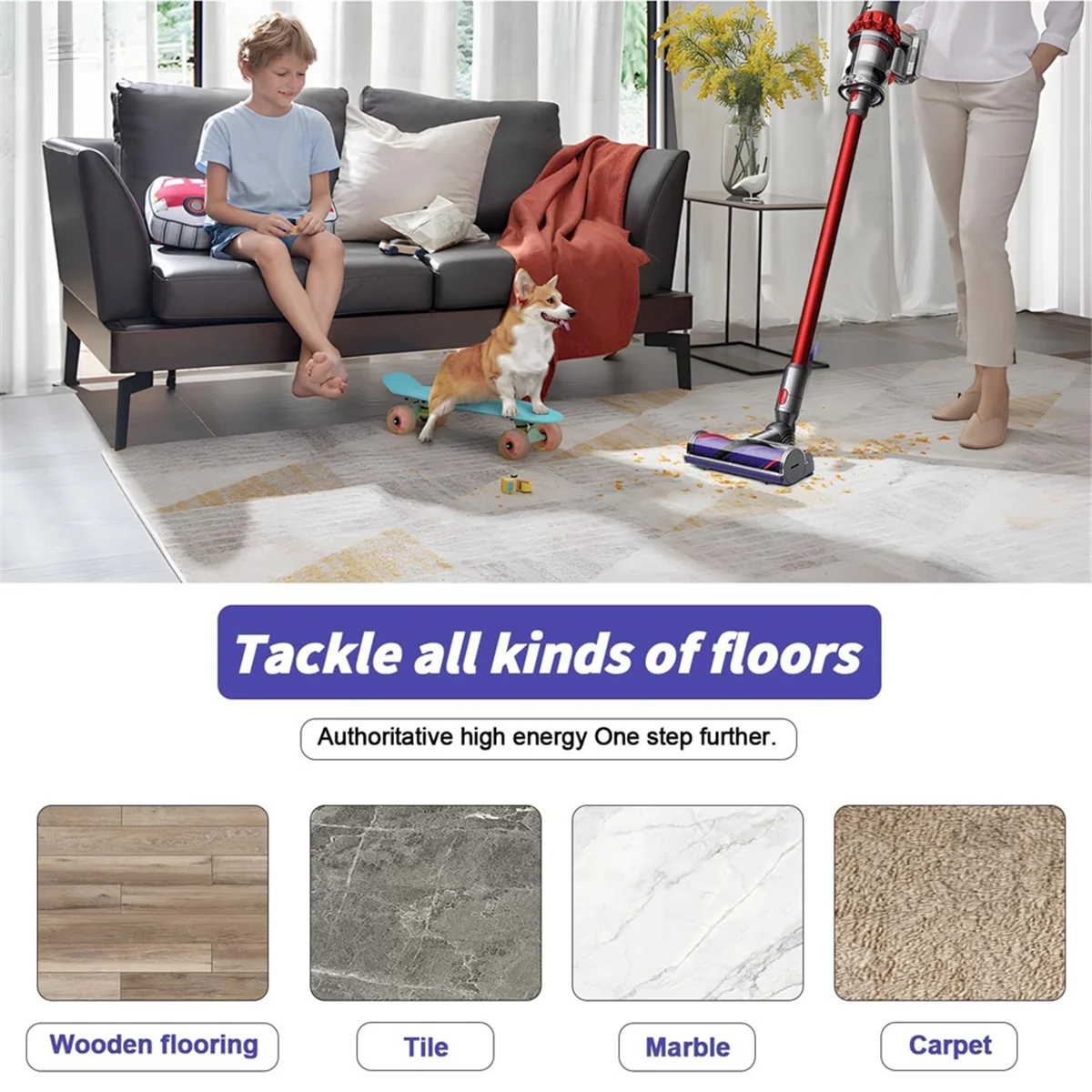 สําหรับ V7 V8 V10 V11 V15 เครื่องดูดฝุ่นชั้นแปรงเปลี่ยน Parts-A07G