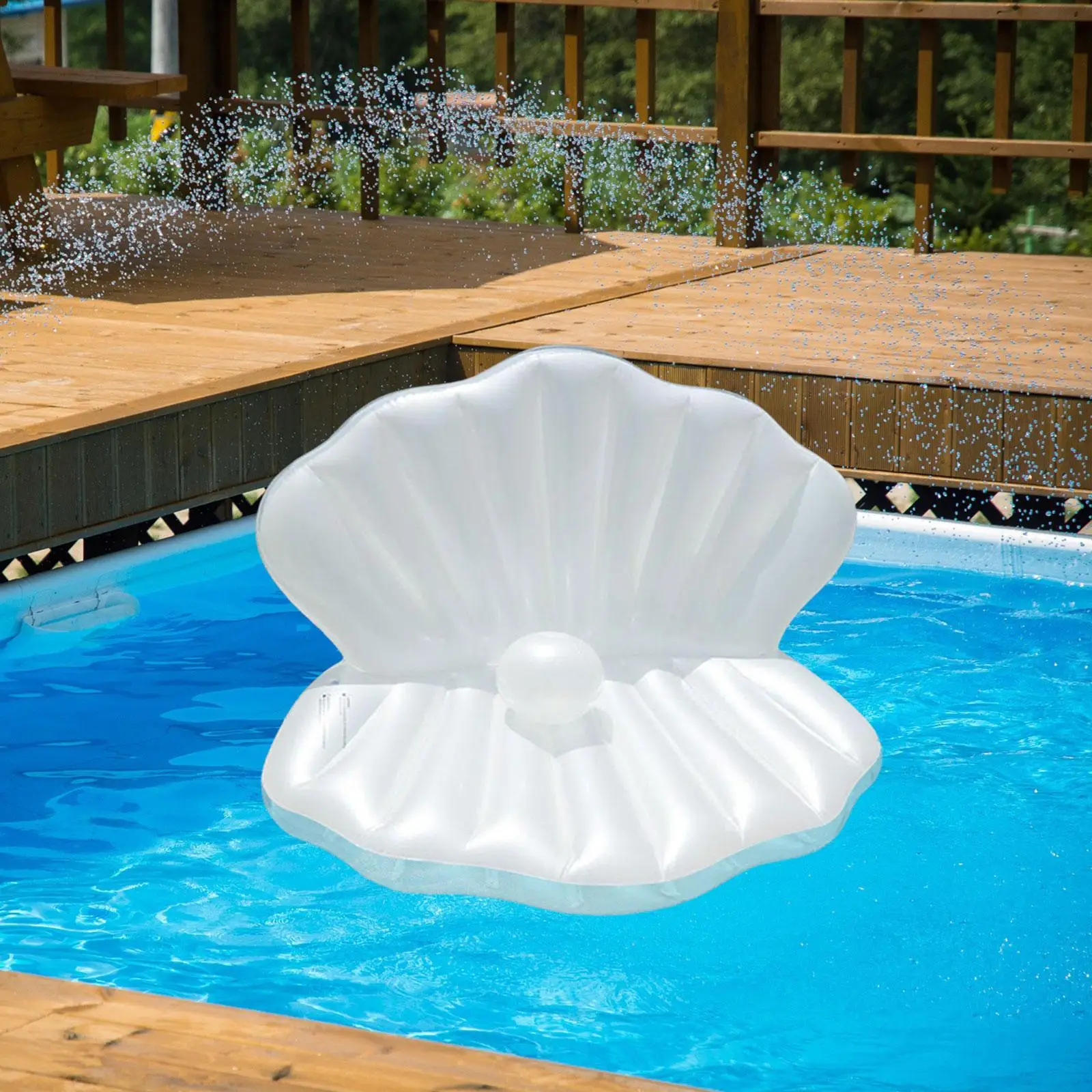 Piscina de válvulas de hamaca de cama flotante inflable para adultos de salón al aire libre