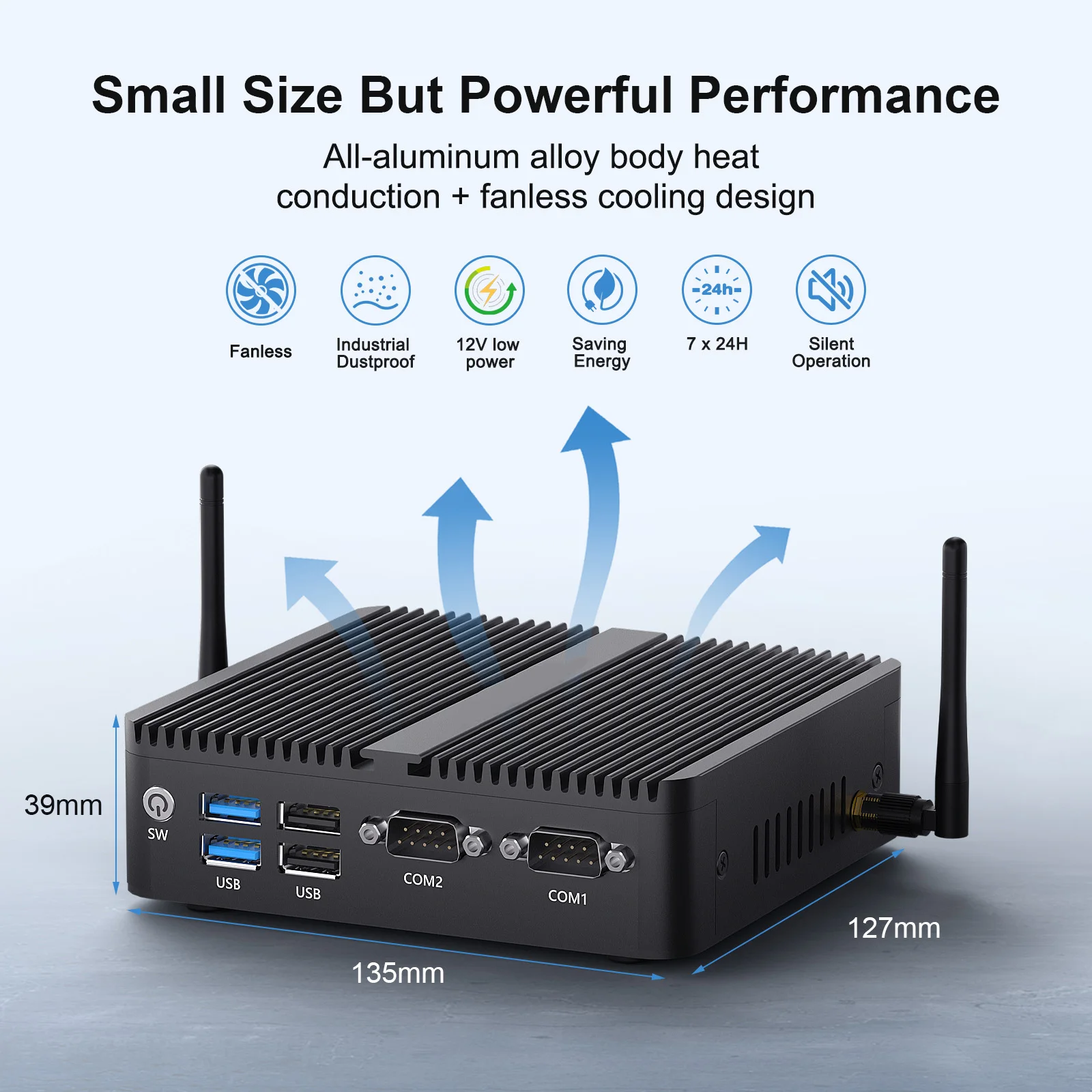 HYSTOU 팬리스 미니 PC 산업용 컴퓨터 OPNsense Pfsense Win 11 DIN 레일 소형 베어본 인텔 셀러론 N100 다양한 포트