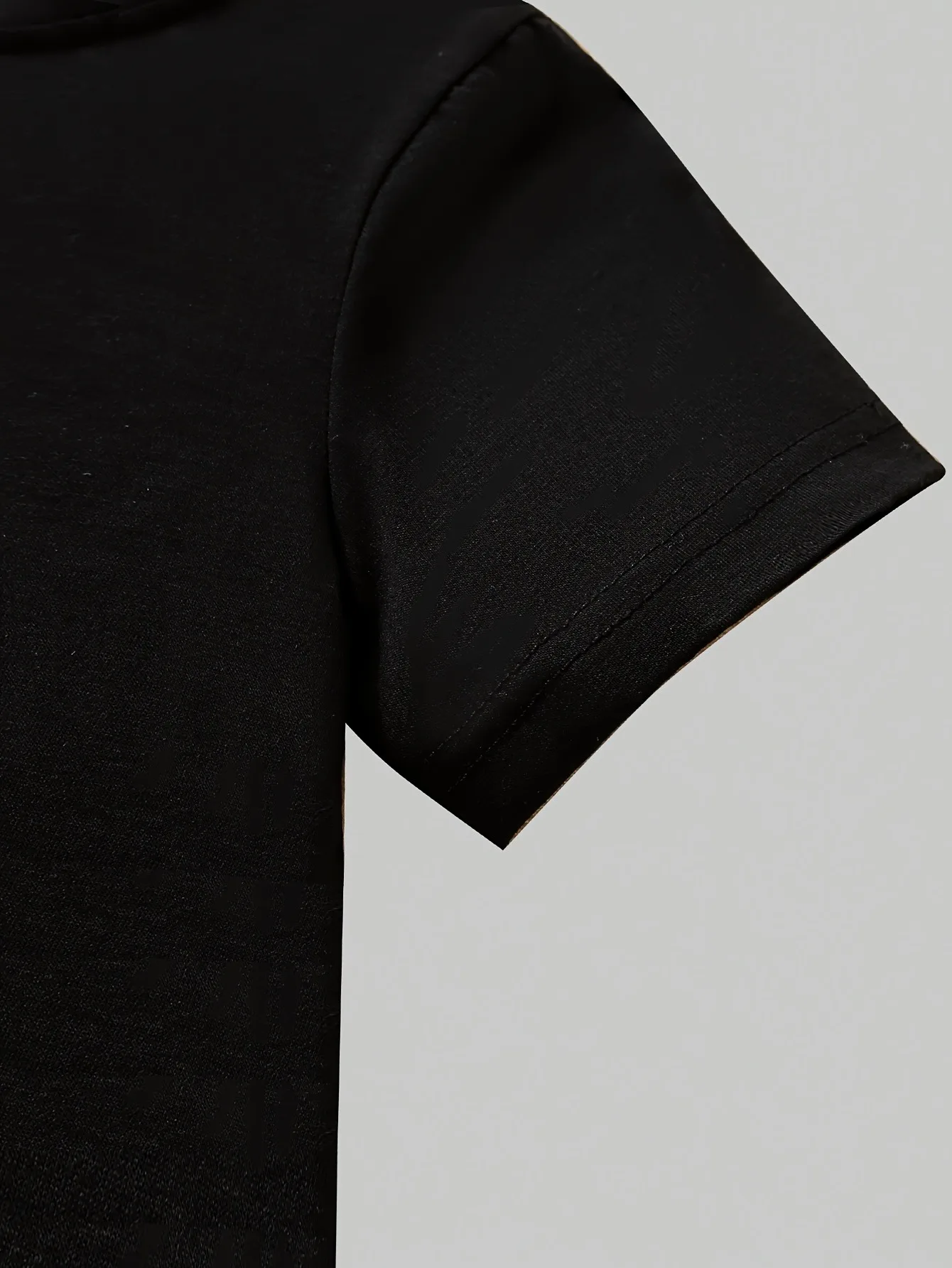 Zweiteiliges Outfit für Mädchen mit Leopardenmuster und Schleife, schwarzes Kurzarm-T-Shirt und Schlaghose, lässiges Streetwear-Set für Kinder – Detail 6