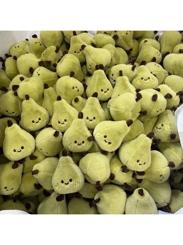 Jouet en peluche petite poire verte : adorable mini peluche de fruits avec porte-clés, cadeau parfait et mignon pour les filles et les meilleurs amis comme charme de sac à livres