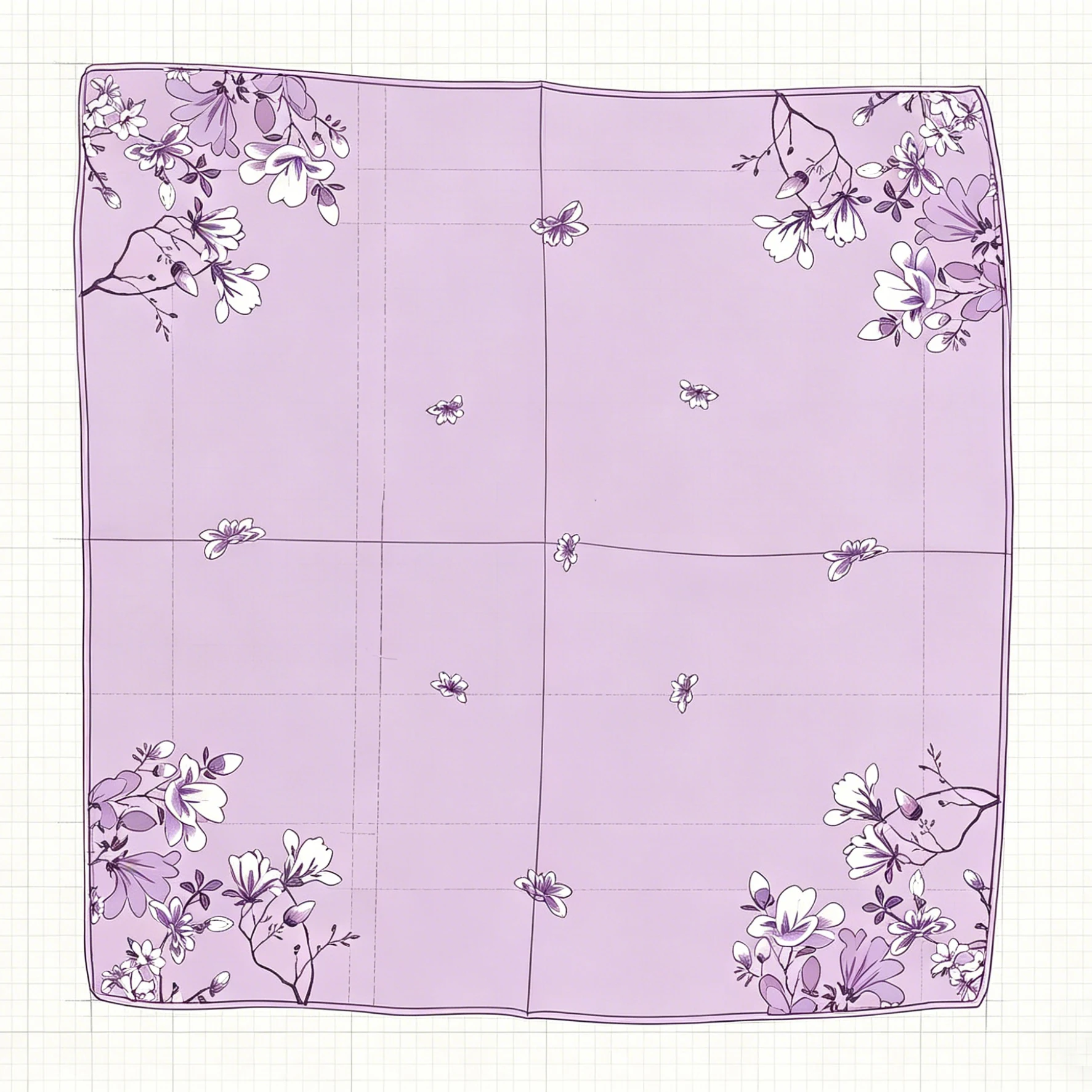 Magnetverschluss Dünner Chiffon Dekorativer Halstuch, Magnolien-Druck Halstuch, Lazy Scarf Schnell und Einfach zu Befestigendes Halstuch – Detail 3