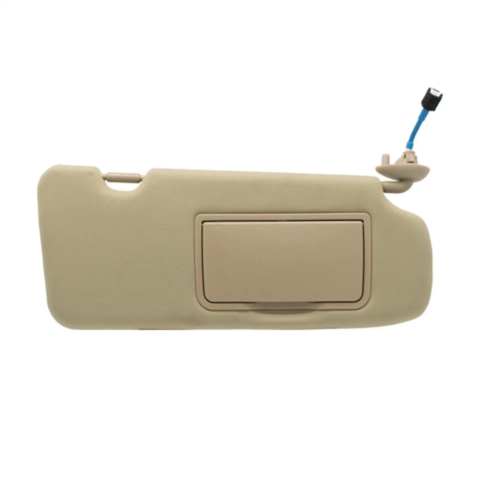 Sun Visor Replacement for C-RV 2017-2022 Right Side with Built-in Vanity Mirror Beige PVC Material Anti Glare Shade