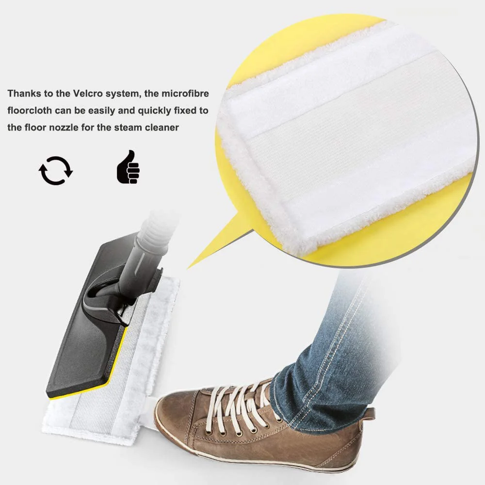 

Microfiber Cloth Set Compatible for Karcher EasyFix Steam Cleaner SC2,SC3,SC4,SC5 (3 for Floor Nozzle+3 for Hand Nozzle)JAS