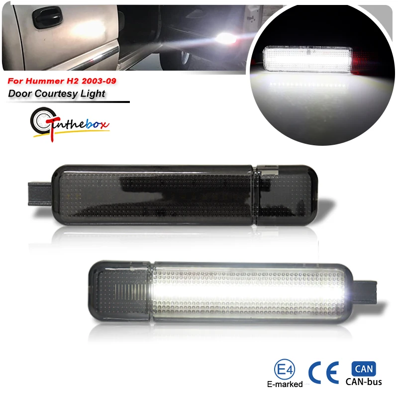 LED Door Light For Chevrolet Silverado GMC Sierra C/K 1500 2500 3500 Cadillac Escalade Hummer Door Panel Courtesy Lamps 15021517
