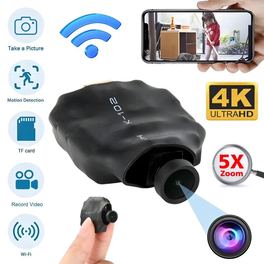 120  Wide Angleo Surveillance Cam Mini Camera  Home Baby Monitor Video Recorders Motion Detection HD 1080P WiFi Camera Camcorder