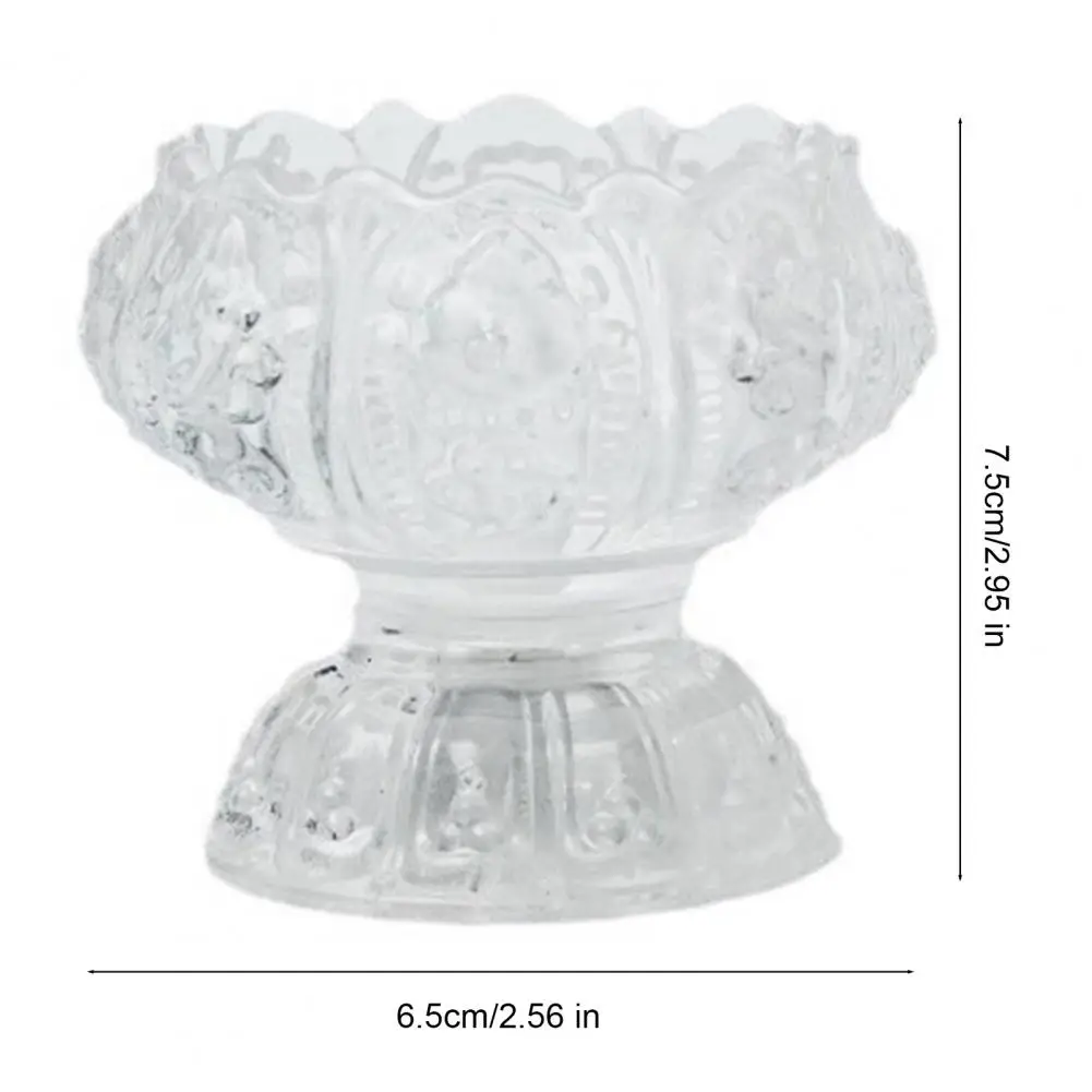 7/8cm Clear Lotus LED Candle Light Electric Flameless Simulation Candle Home Bedroom Anniversary Wedding Christmas Party Decor