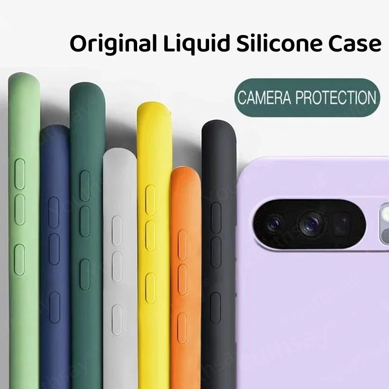 Für Google Pixel 10 Pro Fall Google Pixel 10 Pro XL Abdeckung Fundas Coque Weiche Original Flüssigkeit Silikon Telefon Fall Pixel 10 pro XL