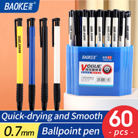 BAOKE B71 60pcs 0.7mm Retractable Ballpoint Pen Colorful Barrel