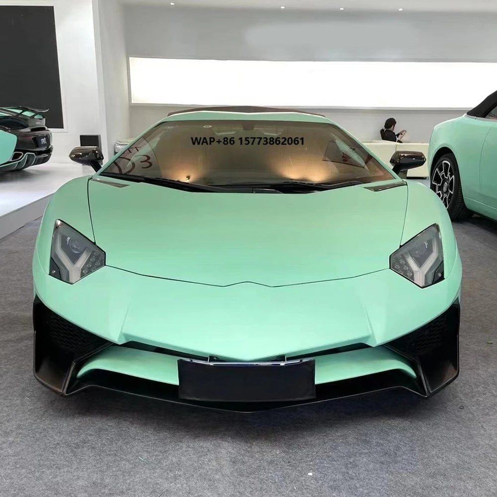 

1,52*18 м автомобильные наклейки Ultimate Flat Green Auto Vinyl Wrap