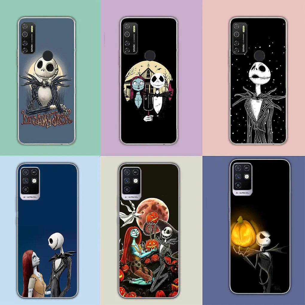 Christmas Halloween Jack Skellington for Motorola Moto Edge 40 50 Pro 30 Ultra neo 20 One Fusion G200 E22 E40 E30 E22I Case