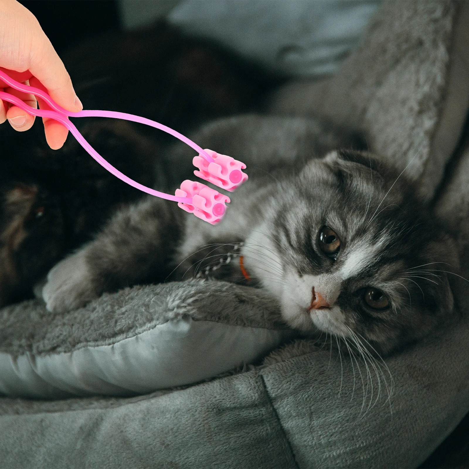 

Cat Massage Roller Smooth Surface Grooming Tool For Face Neck Legs Stomach Relaxation Relief For Dog Pet Care