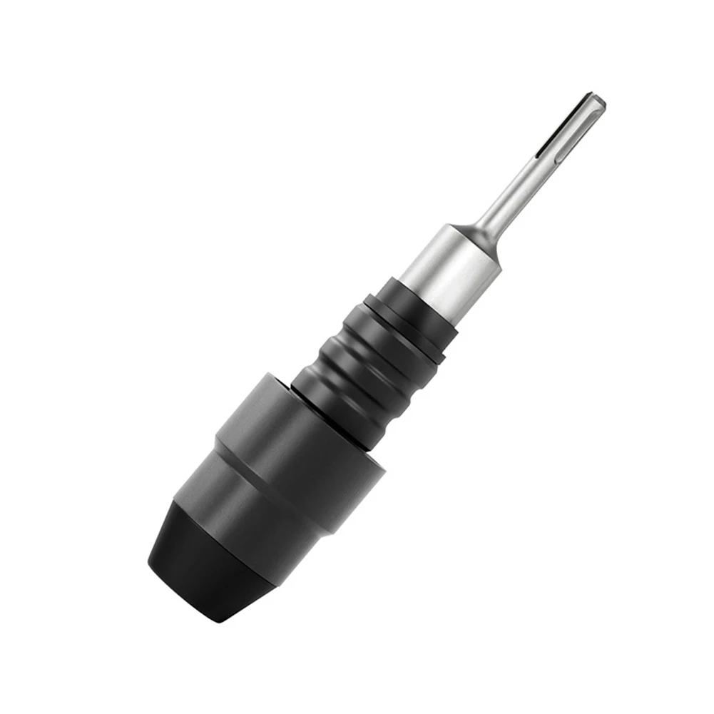 

For Concrete Work Black And Silver Rotary Hammer Alloy Steel Adapter Construction Professionals DIY Enthusiasts