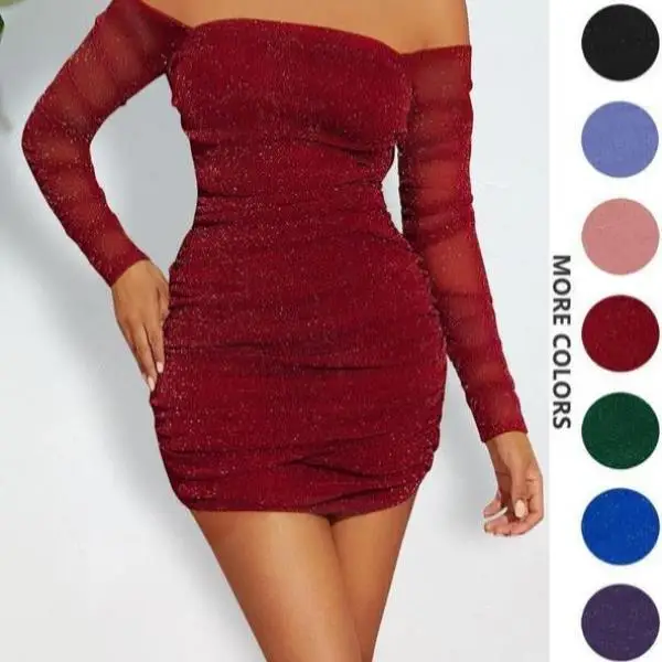 

iny Folded oulder Tight Fit Dr for Women New Cross-Border Sle Flaing oulder T-irt ort Pants Casual Sportswear