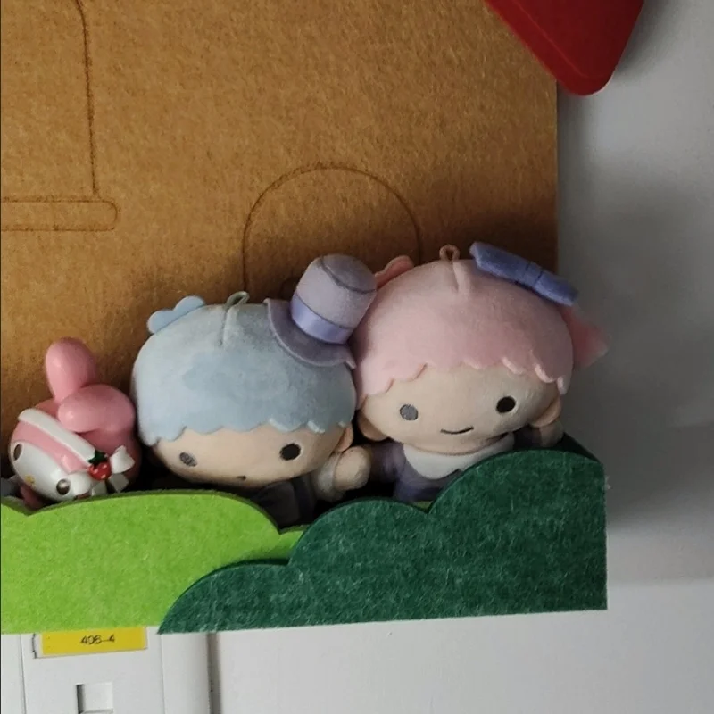 

Sanrio Little Twin Stars для мальчиков и девочек, фиолетовый костюм, мягкий плюшевый брелок, украшение для чашки, студенческая сумка на плечо, украшение, праздничный подарок