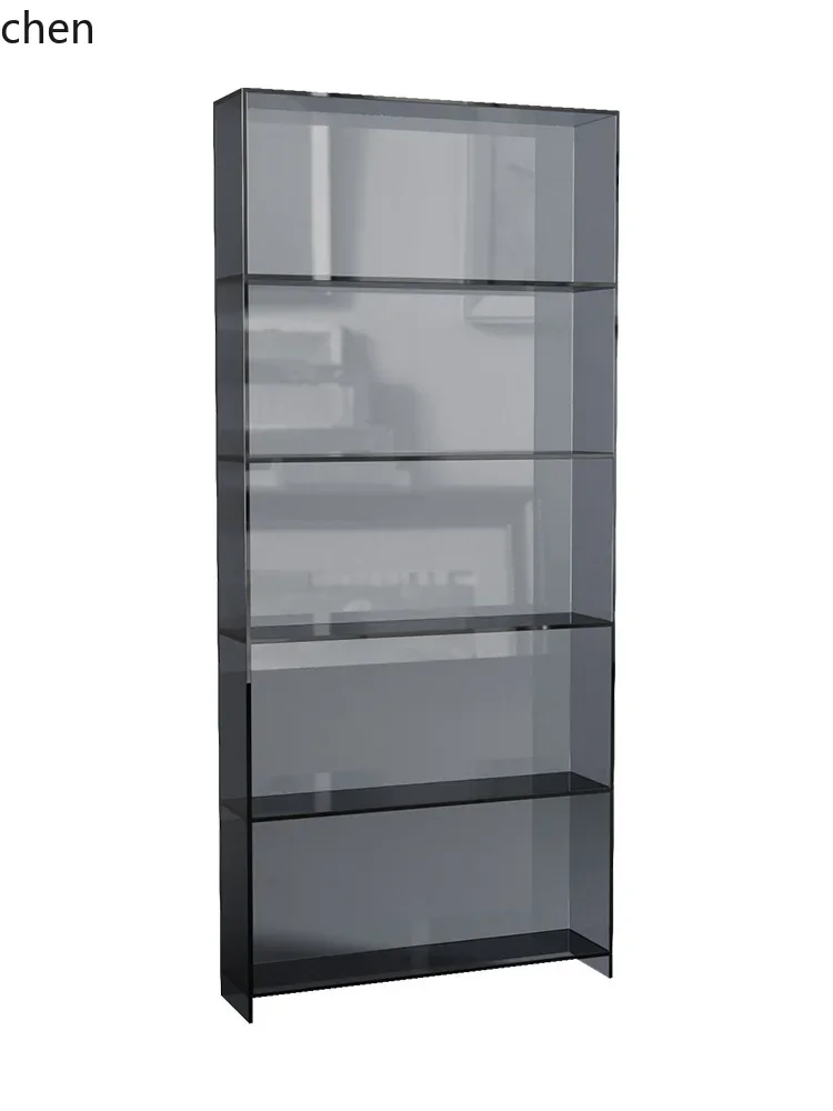 HYS Multi-layer  for Home Living Room Integrated Transparent Bookcase Simple Floor-standing Solid Wood