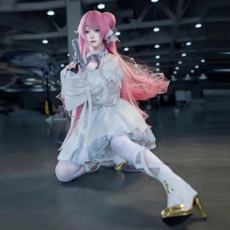 

2025 yiyi Nikke The Goddess Of Victory Cosplay Costume wig Dorothy Women Cute White Dress Uniform Halloween Carnival Par