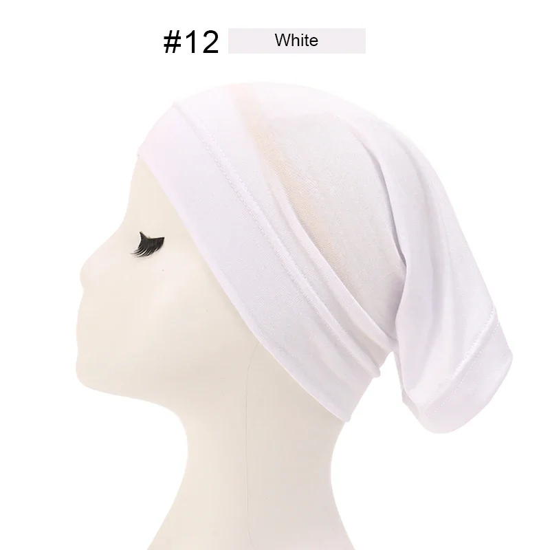 Image 7: Foulard Musulman pour Femme, Voile Modal, Hijab Musulman, Turban de Tête, Chapeau Islamique
