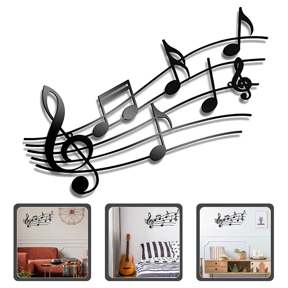 

Black Musical Note Decoration Notes Party Decorations Metal Bedroom Sign