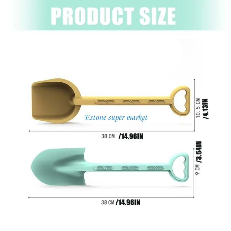 090B 2PCS Kids Beach Toy Sand Shovel Playset สำหรับการเล่นหิมะทรายและกิจกรรมกลางแจ้ง