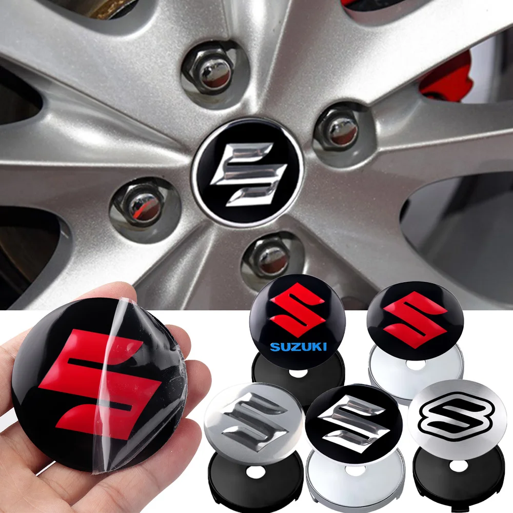 

4PCS 54/56/58/60mm Car Styling Wheel Center Cap Hub Replaced Covers For Suzuki Gsxr 600 Wagon Baleno Ignis Vitara Liana Splash