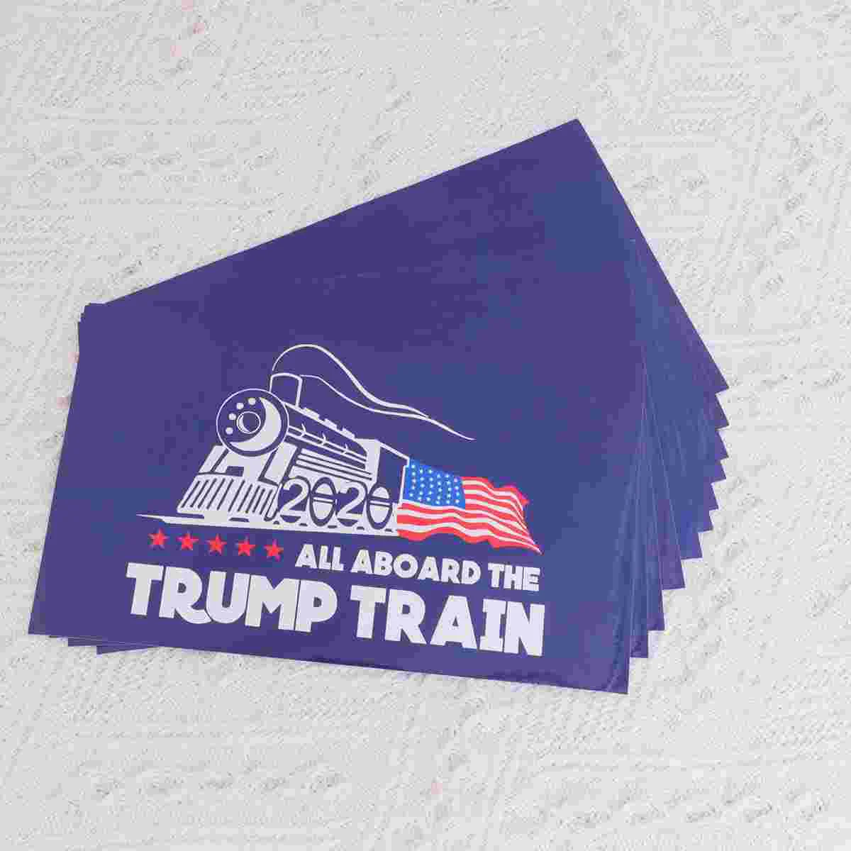 20pcs 2020 Trump Train Sticker States Presidential Election Car Label Train Design Automobile Decal Automobile D