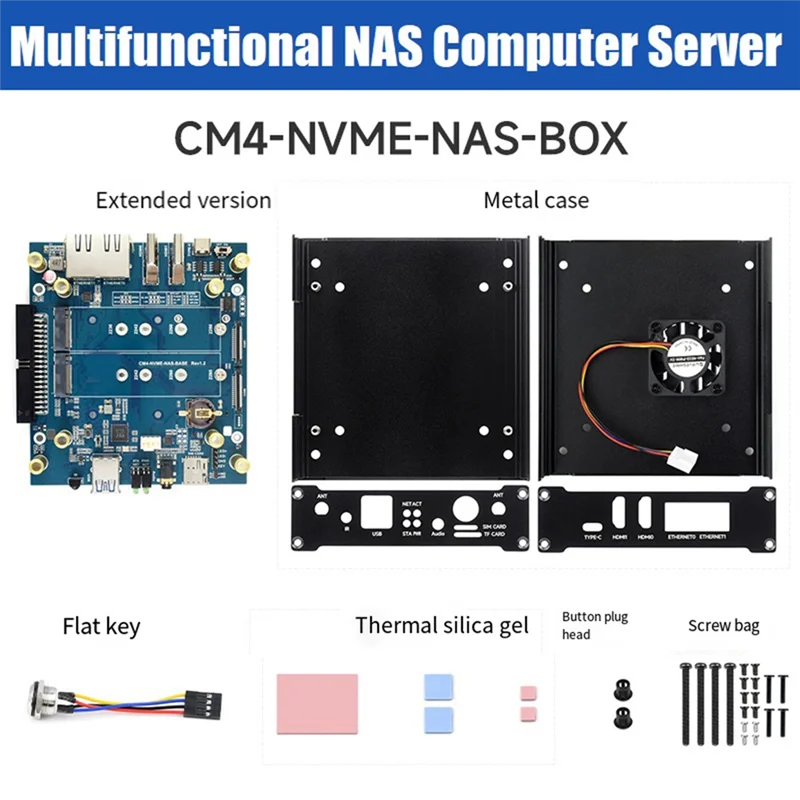لـ Raspberry Pi CM4 NAS كمبيوتر صغير متعدد الوظائف ثنائي القناة فتحات NVME تدعم بطاقة Nano-Slm/4G سهلة الاستخدام-ABI #6