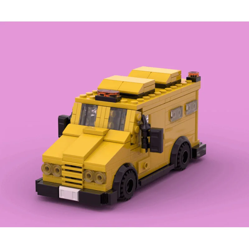 

MOC-227589Urban Traffic Armored Truck Building Block Model 263parts MOC Creative Boy Children's Birthday Building Block Toy Gift