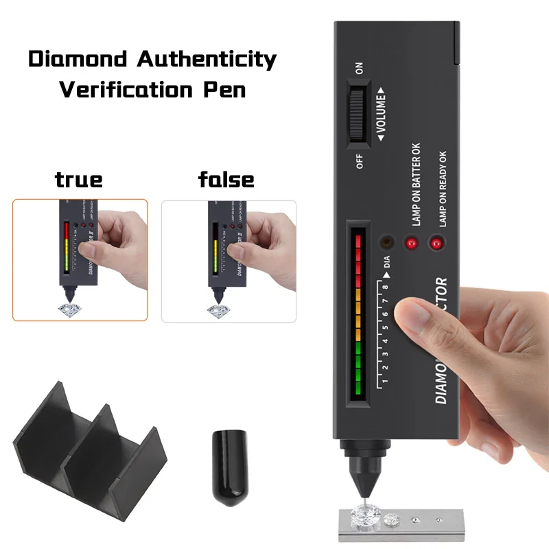 Professional High Accuracy Diamond Tester Pen Jewelry Selector Kit Portable Gemstone Identification Tool for Precise Testing
