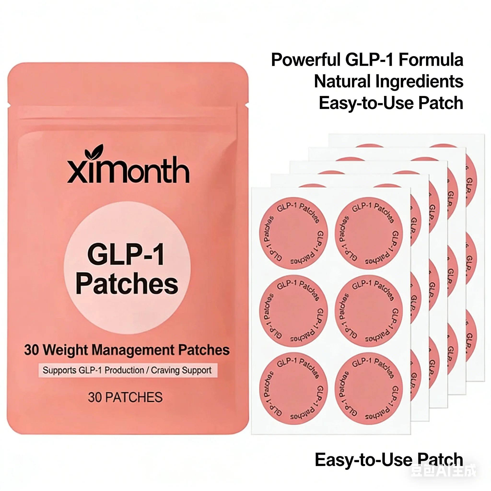 

30 PATCHES Unpuff Patches Supports Digestive Comfort IFluid Balance Regulating Insulin Secretion Suppressing Appetit Breathable