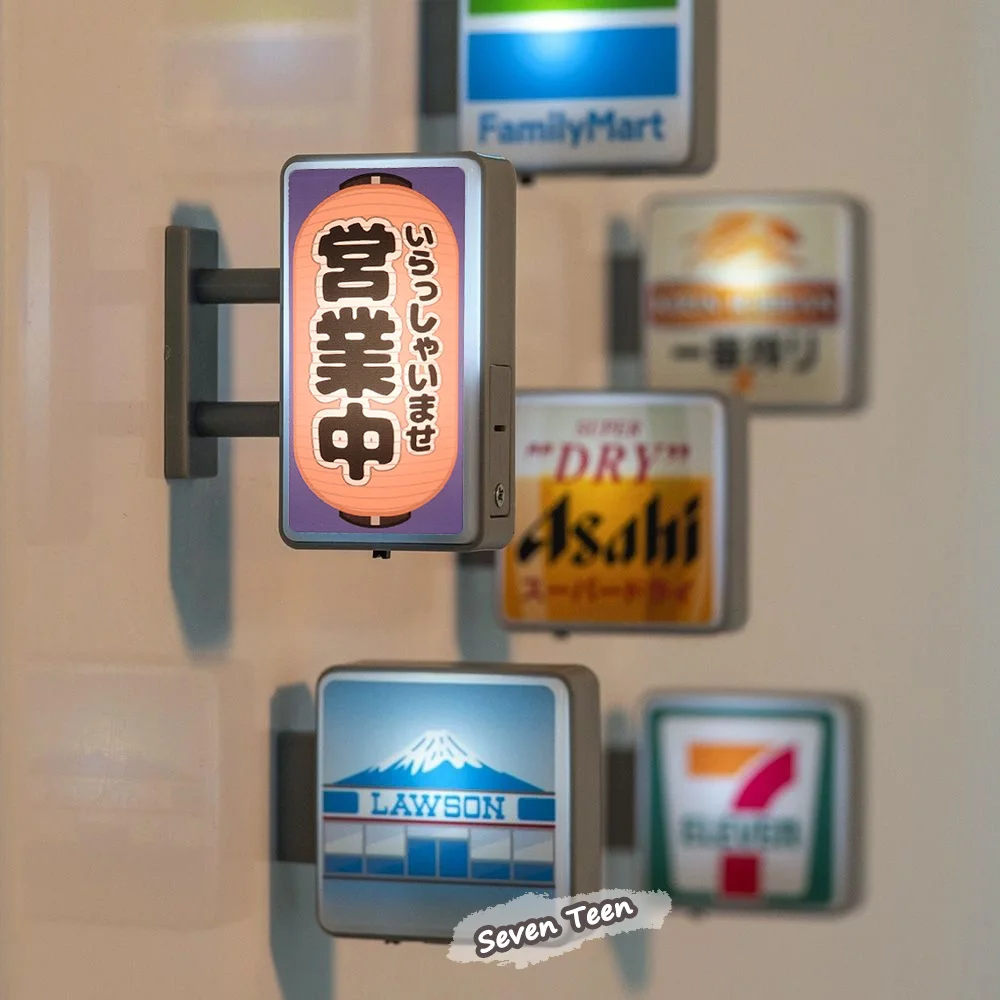 اليابانية لطيف البسيطة تضيء مغناطيس الثلاجة السفر تذكارية الأسرة مارت علامة الجذب تسجيل الدخول المغناطيس