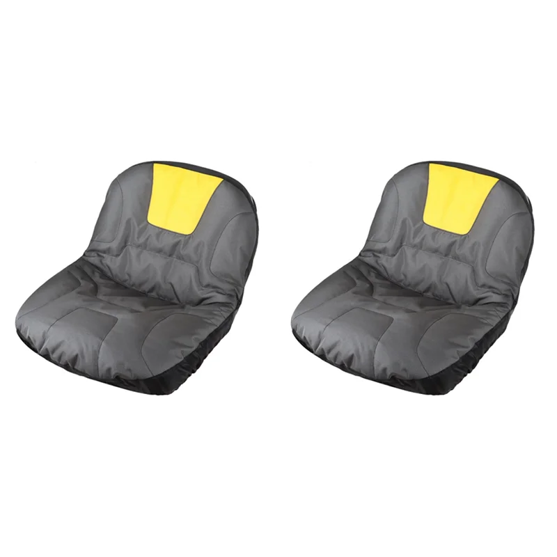 

2X Universal Riding Lawn Mower Tractor Seat Cover Padded Comfort Pad Storage Pouch For Heavy Farm Vehicle Tractor Mower